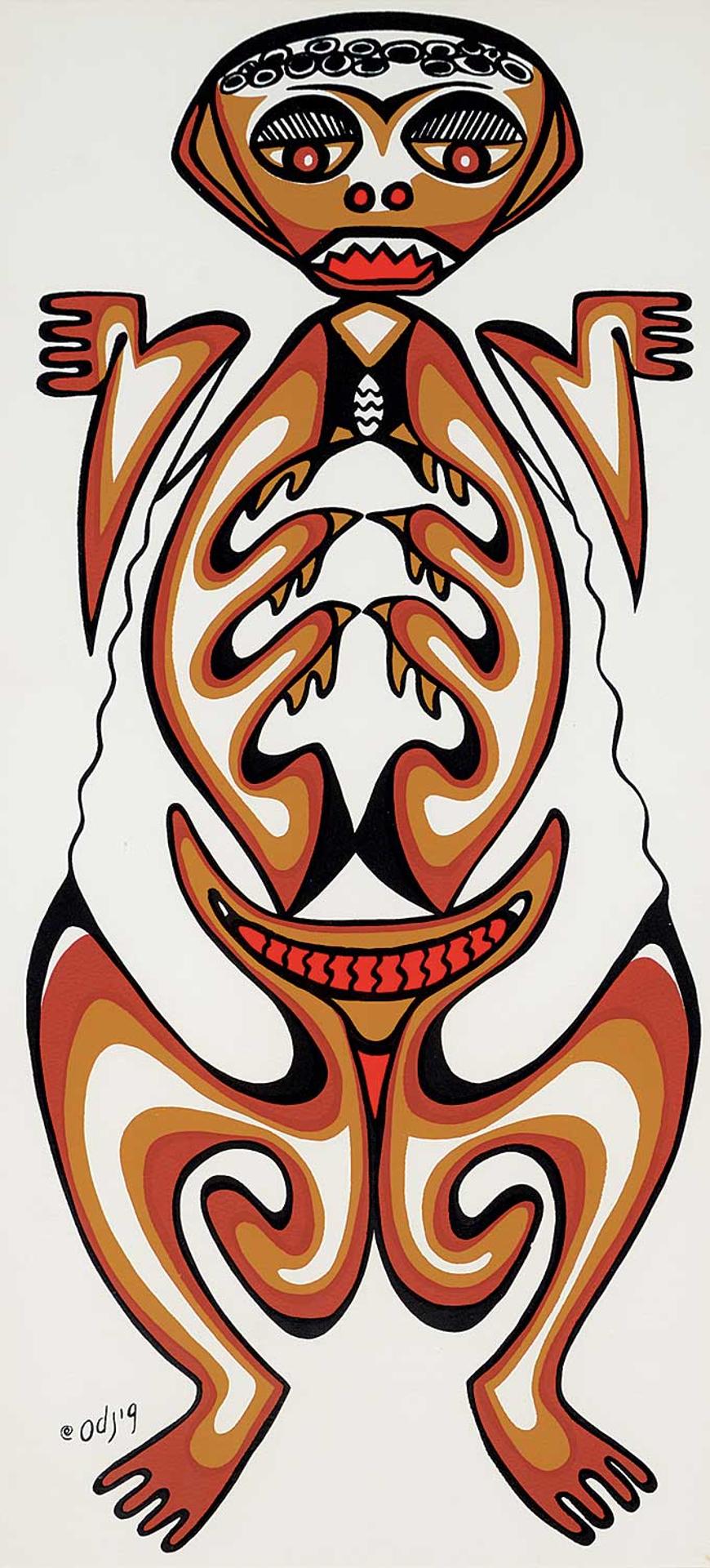 Daphne Odjig (1919-2016) - Untitled - Frog Spirit