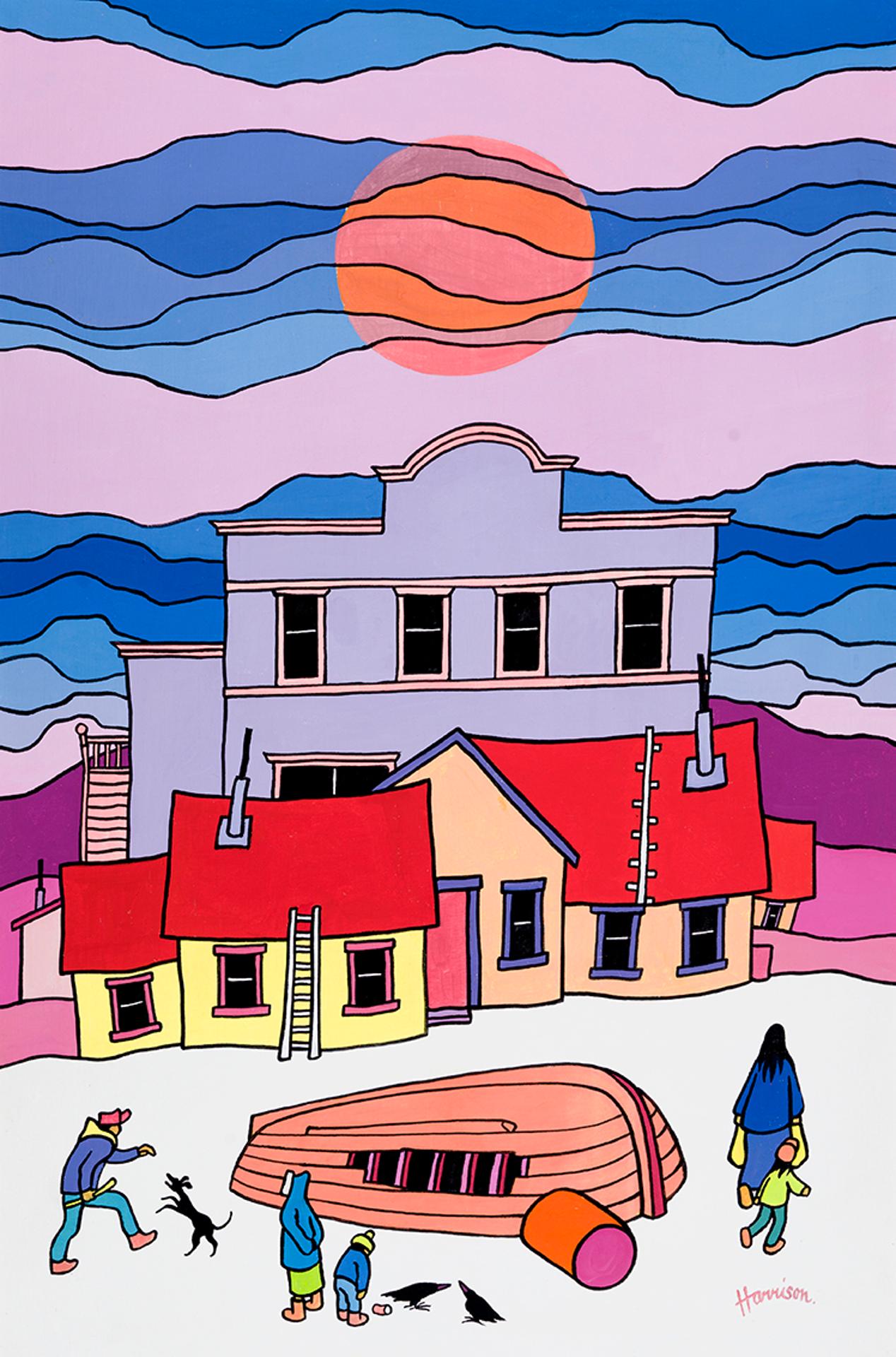 Ted Harrison (1926-2015) - Johnnie's Boat