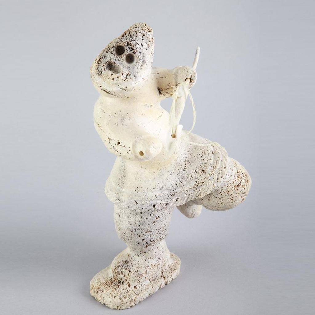 Simon Oleekatalik (1942) - Hunter With Harpoon And Knife