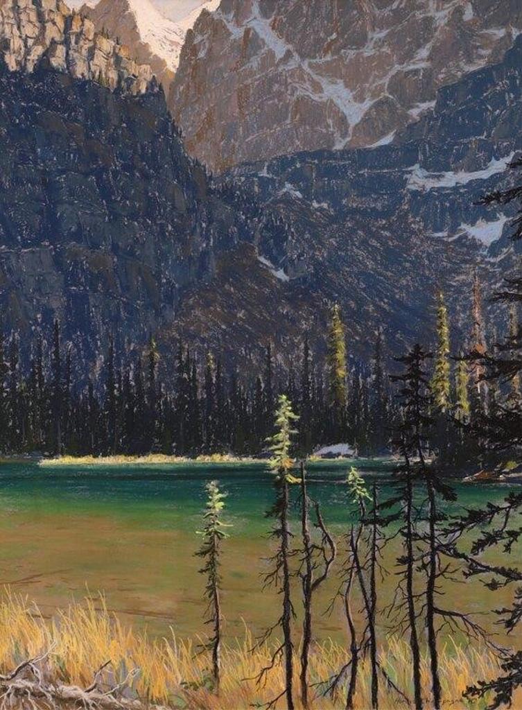 Horace Champagne (1937) - Mary Lake At Sunset (Near Lake O’Hara, Yoho Nt. Pk., B.C.; 1989