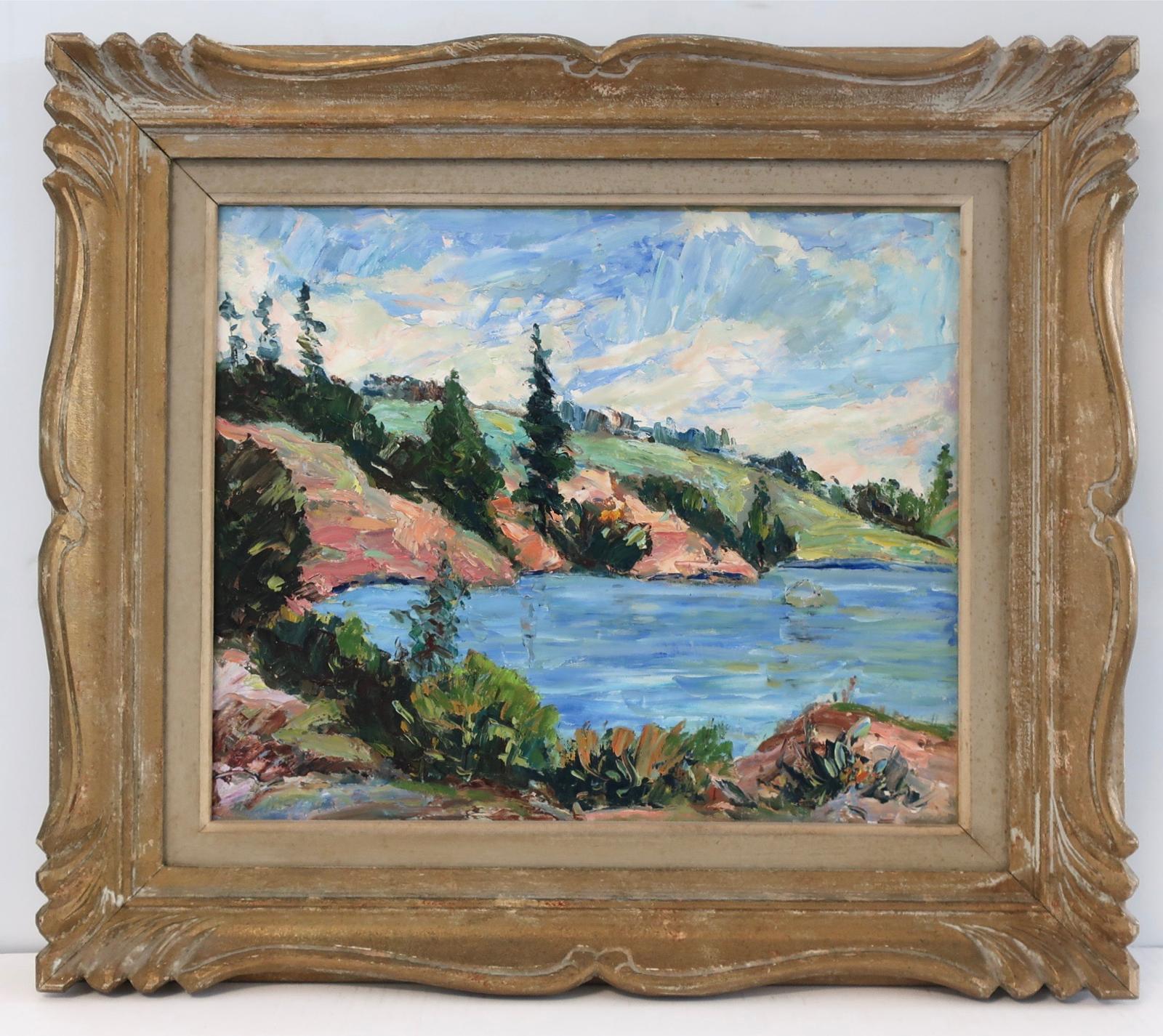 Peter Stoyanoff (1900-1977) - Untitled (Rocky Shore Study)