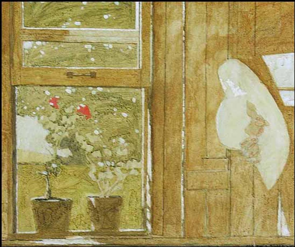 Claude Alphonse Simard (1956-2014) - Straw Hat & Geraniums (00490/2013-T378)