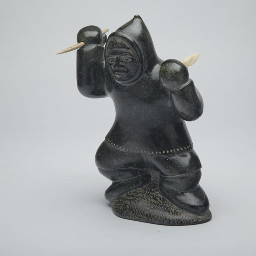 Adamie Papyarluk (1919) - Hunter With Knife And Spear