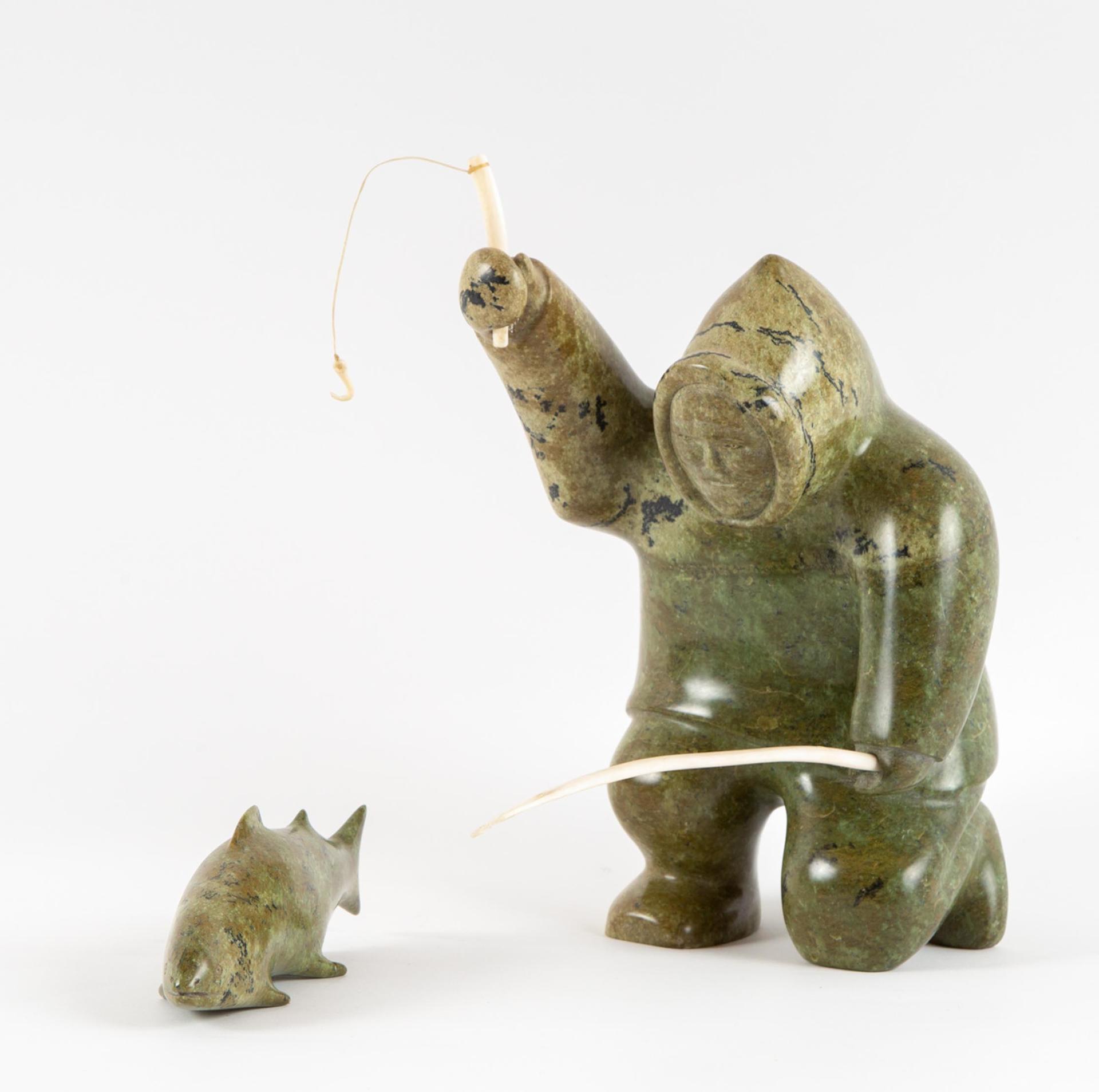 Oomagajuk Tikivik (1921) - Fisherman With Fish