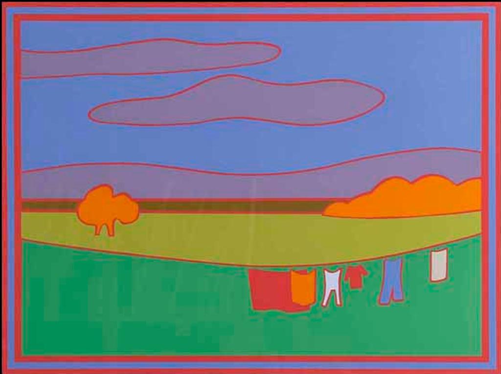 Erica Rutherford (1923-2008) - Washing with Landscape (01963/2013-568)
