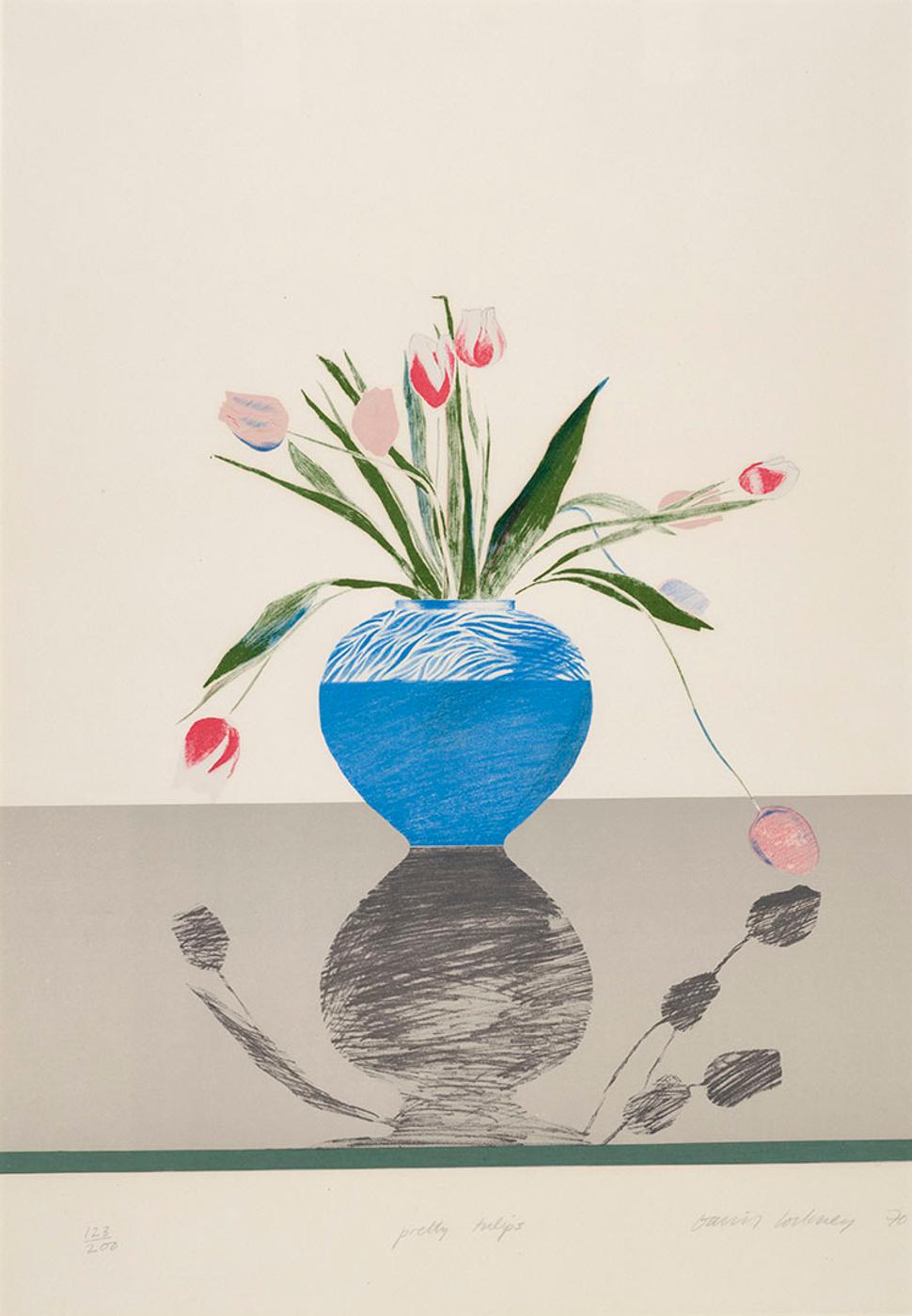 David Hockney (1937) - Pretty Tulips
