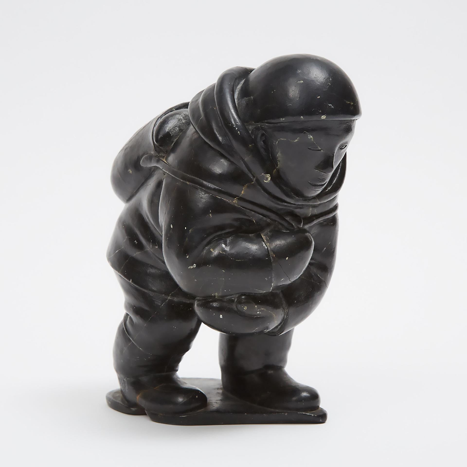 Peter Iqallu Angutikirq (1919) - Hunter With Heavy Pack