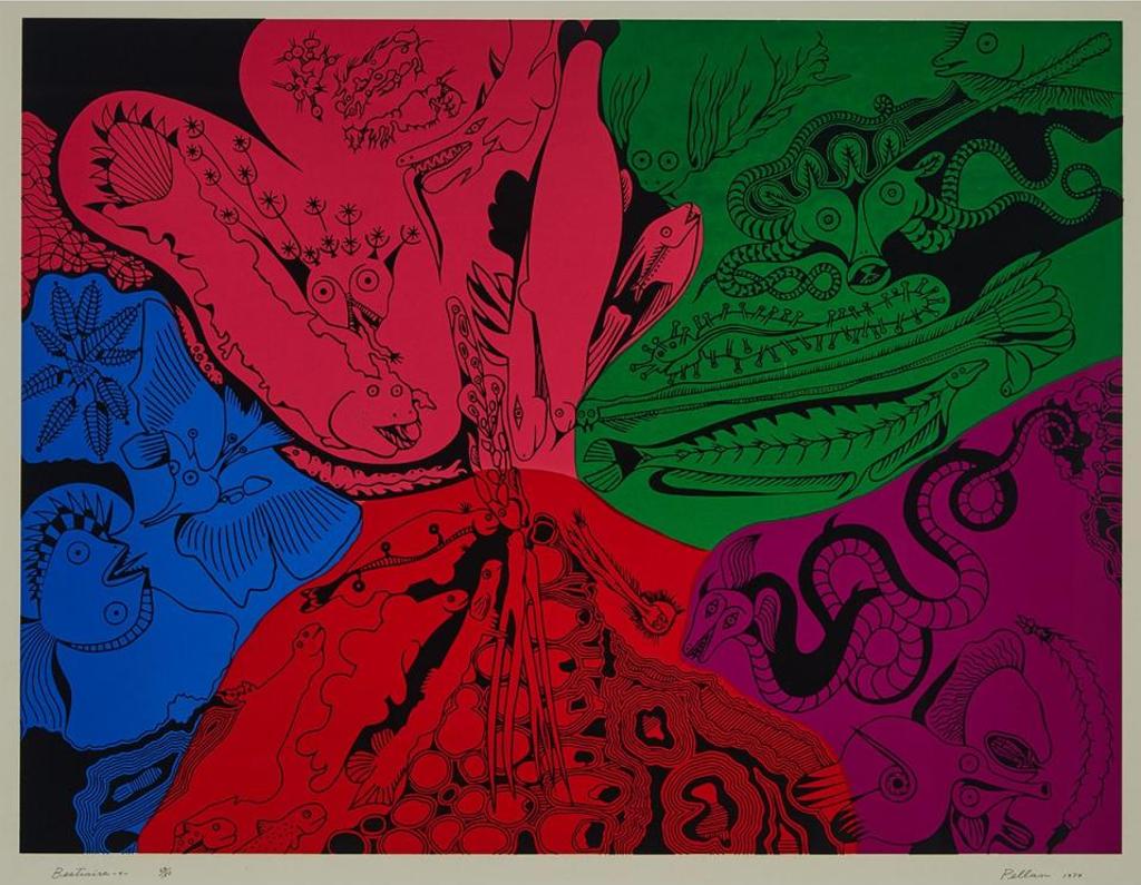 Alfred Pellan (1906-1988) - BESTIAIRE - 4, 1974