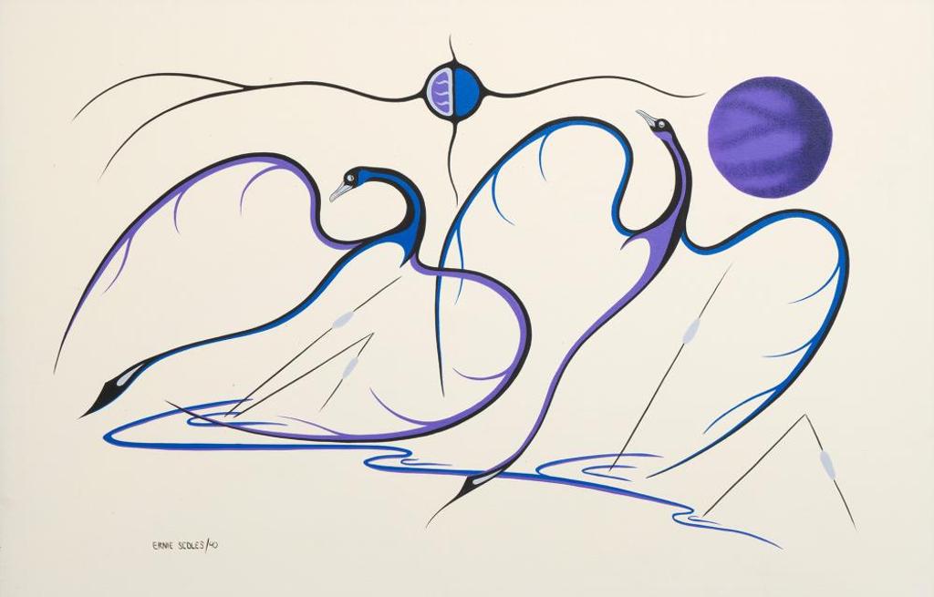 Ernie Scoles (1962) - Untitled - Loons