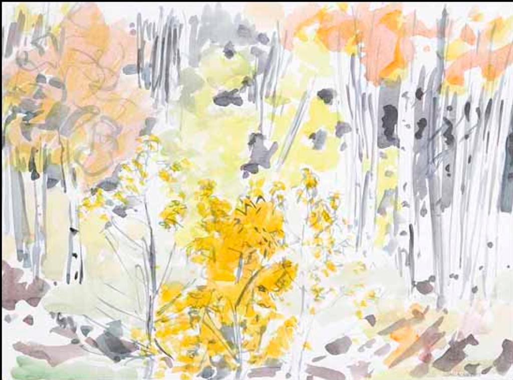 Barbara Ballachey (1949) - Poplars Above Pond (01634/2013-2603)
