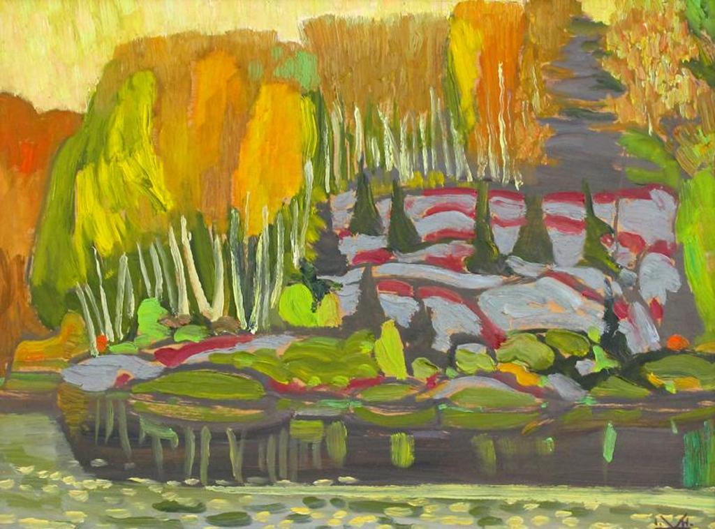 Illingworth Holey (Buck) Kerr (1905-1989) - Lakeshore Evening, North Bay, Ont.; 1967