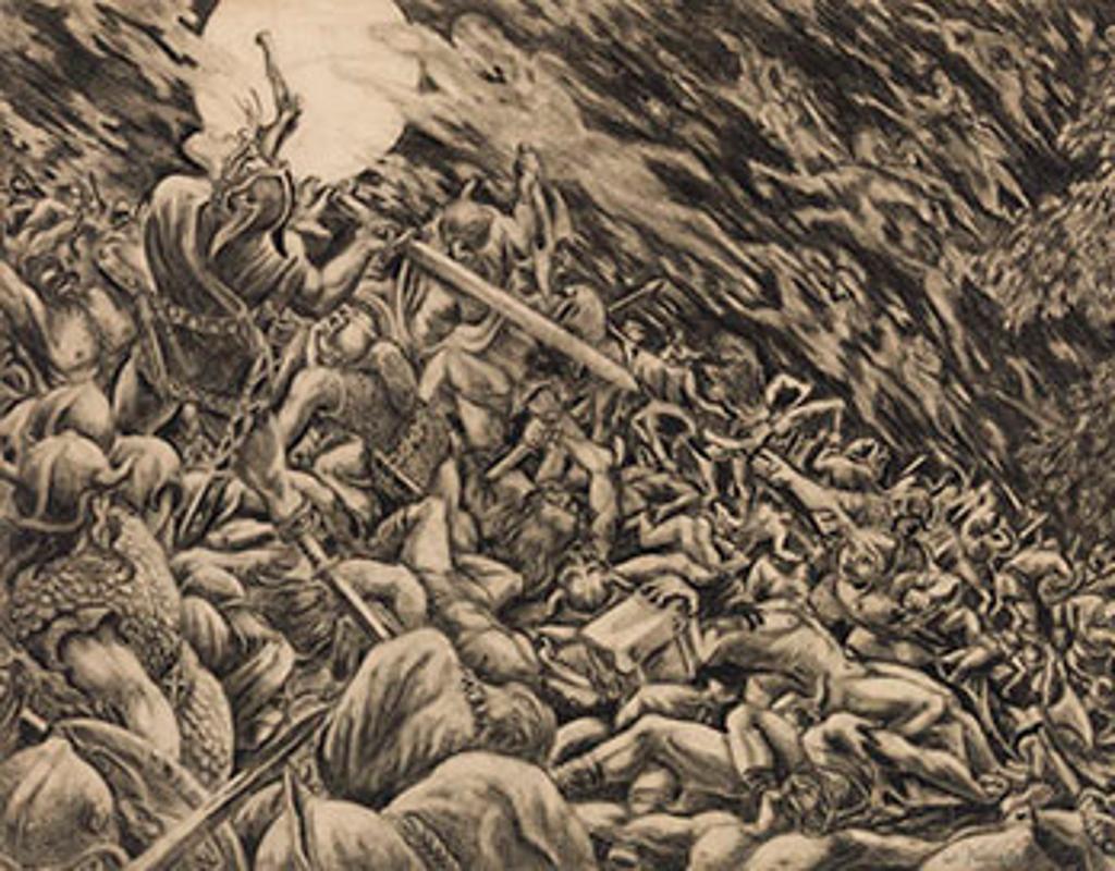 William Kurelek (1927-1977) - The Ride of the Valkyries