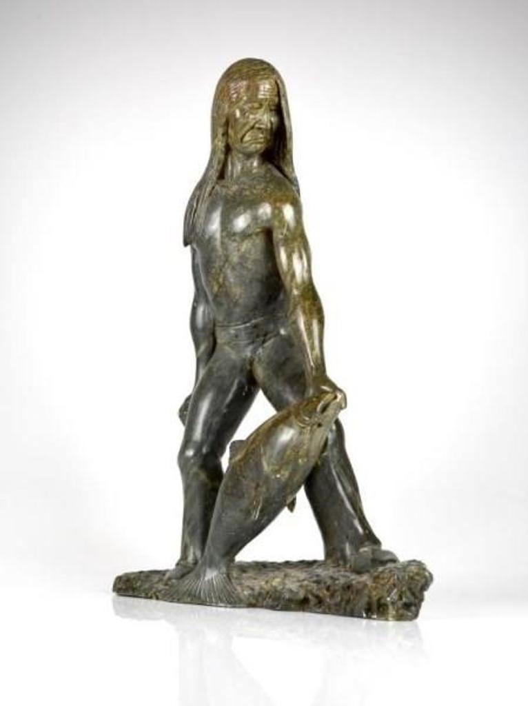 Clifford Pettman (1946) - Standing man with fish