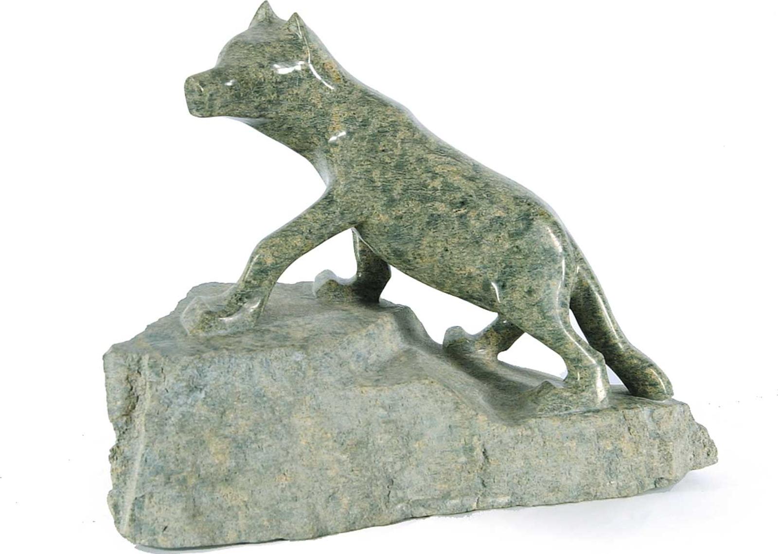 Pootnagoo - Untitled - Wolf on Outcrop