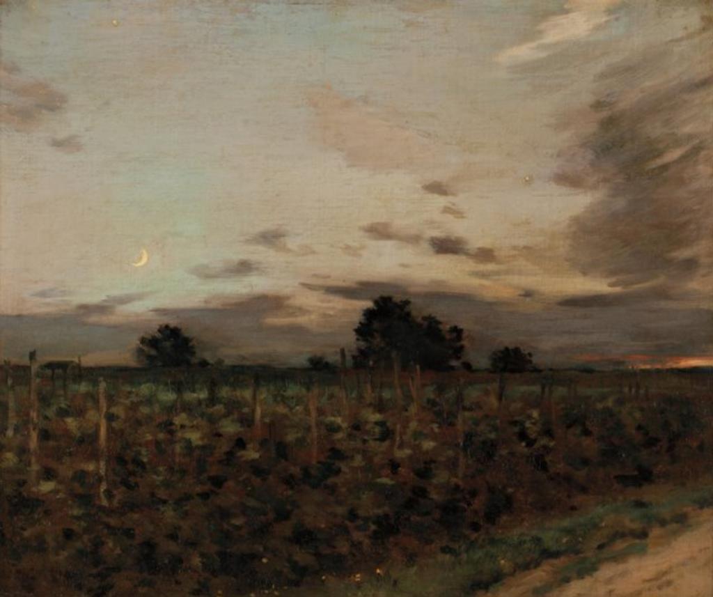 Jean-Charles Cazin (1841-1901) - The Hop Field