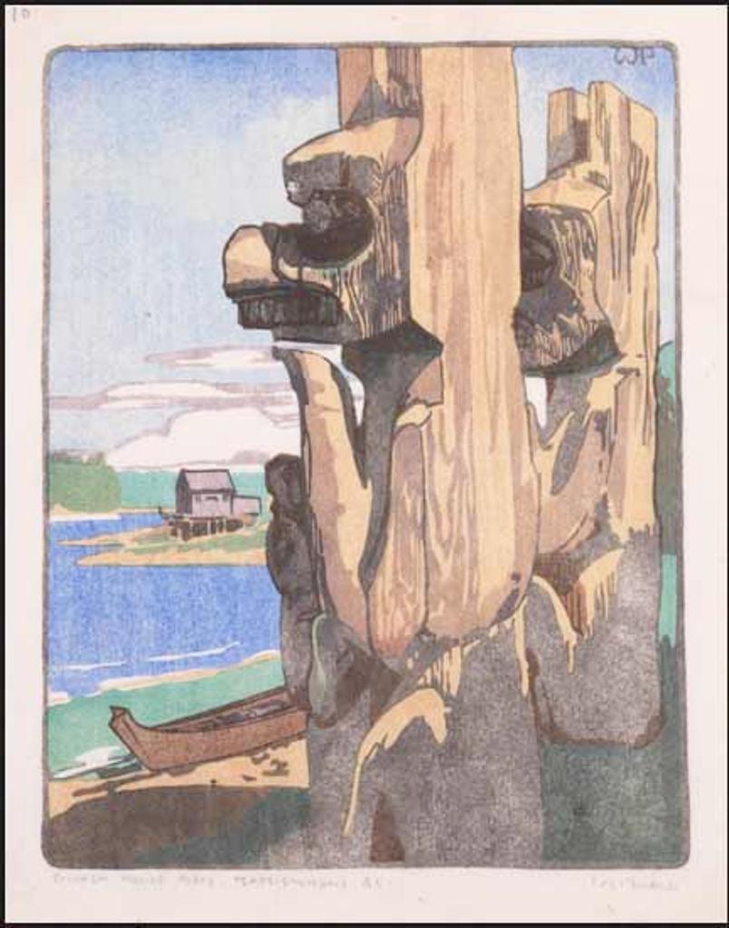 Walter Joseph (W.J.) Phillips (1884-1963) - Siwash House Posts, Tsatsisnukomi, BC