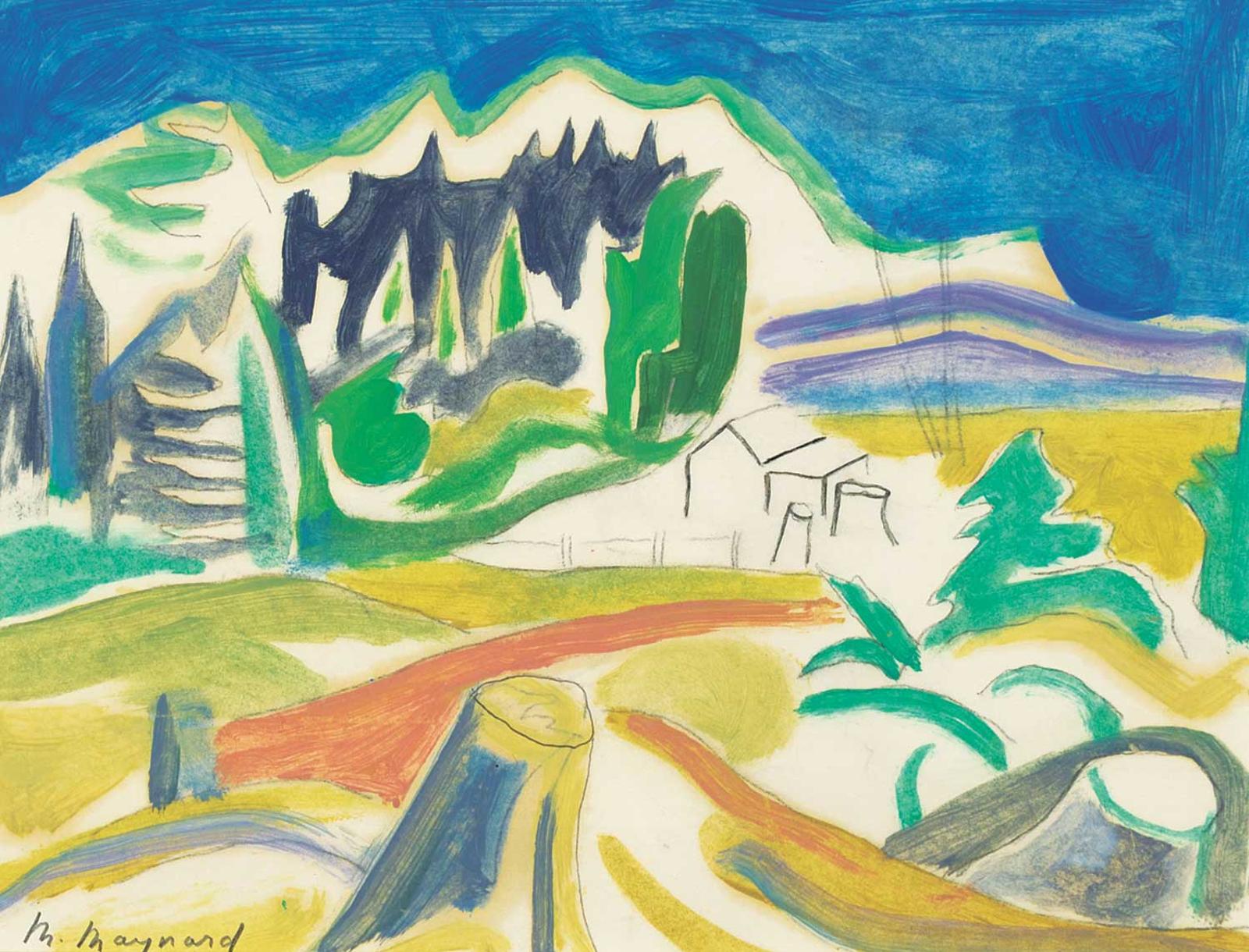 Max Singleton Maynard (1903-1982) - Farm in the Bush