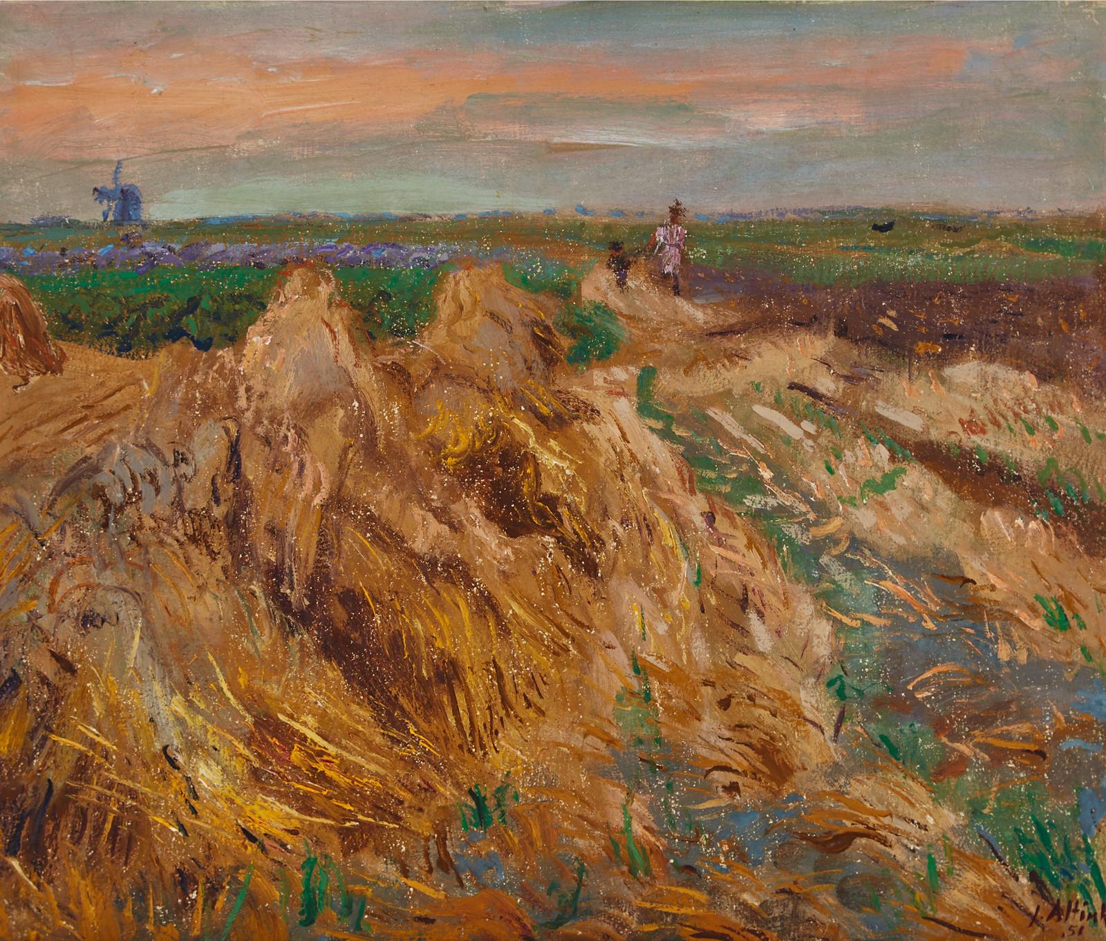 Jan Altink (1885-1971) - Landschap Groningen, 1951