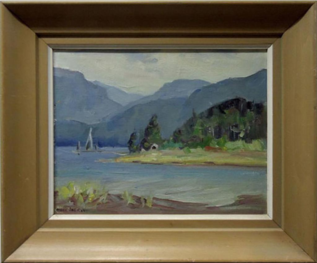 Erna Nook Jackson (1886) - Untitled (Quiet Inlet - Yellow Flowers)