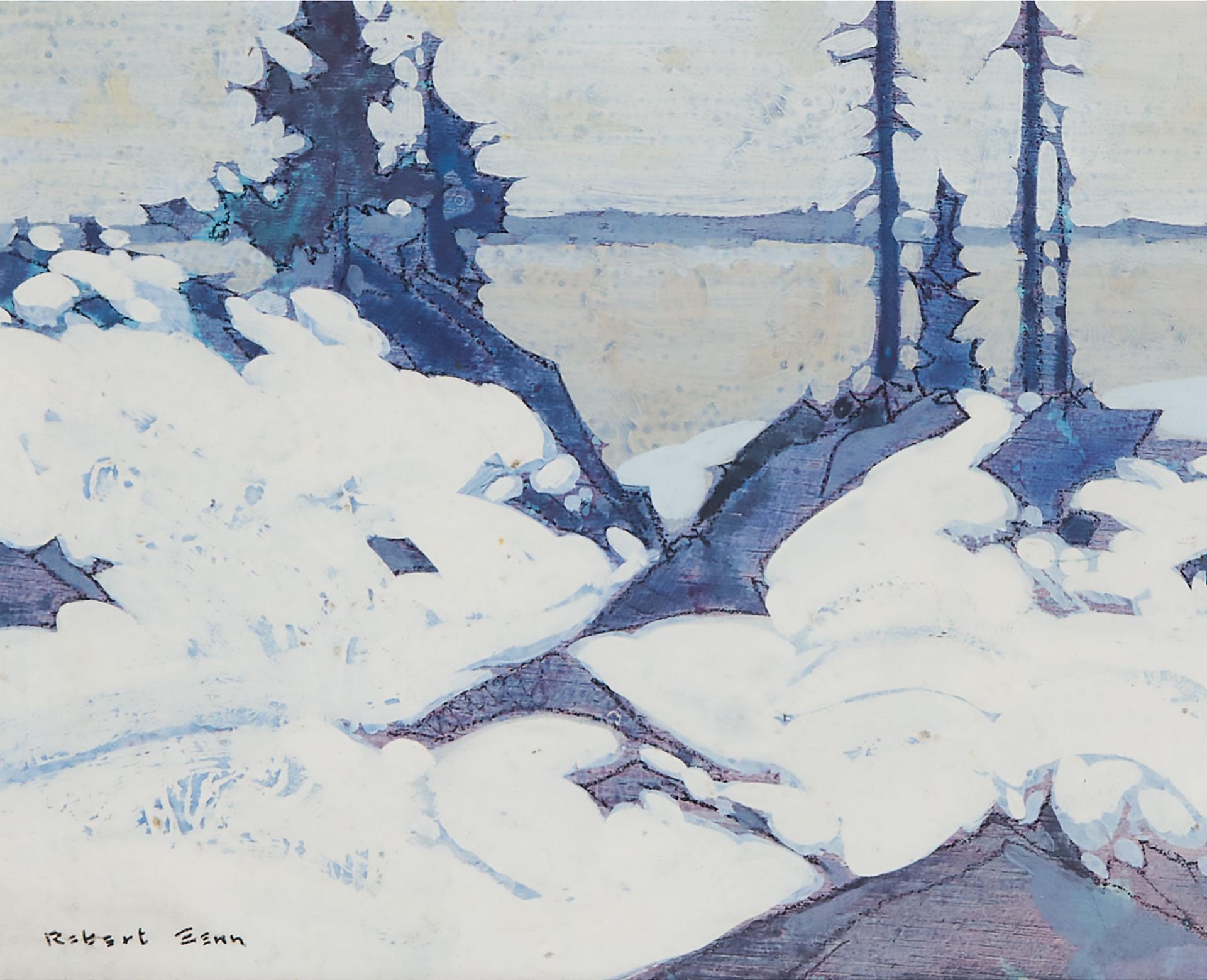 Robert Douglas Genn (1936-2014) - Snowbound In The Gulf, 1976