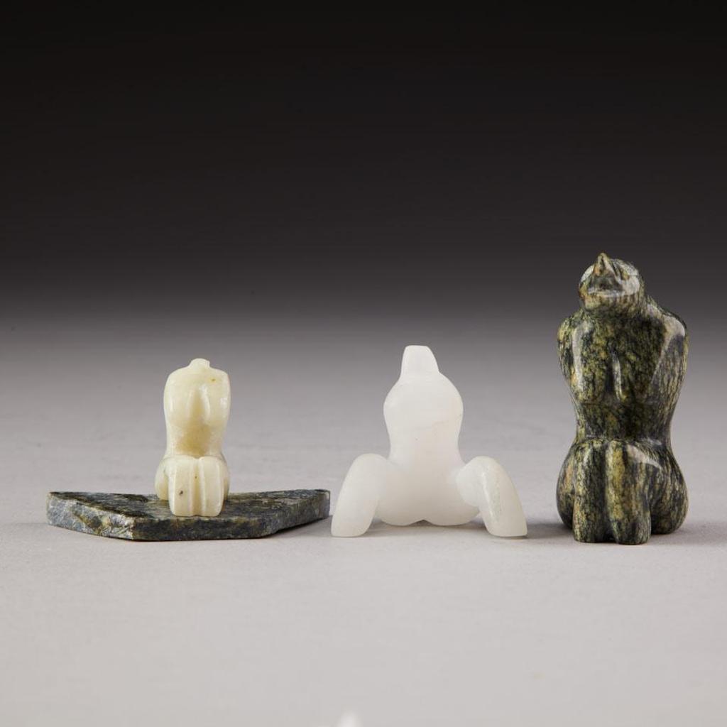 Oviloo Tunnillie (1949-2014) - Seated Female Torso On Base; Seated Female Torso; Seated Transformation