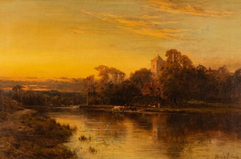 Alfred de Breanski Snr (1852-1928) - Evening on the Wey