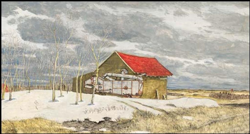 William Kurelek (1927-1977) - Retired Threshing Machine, Minnedosa