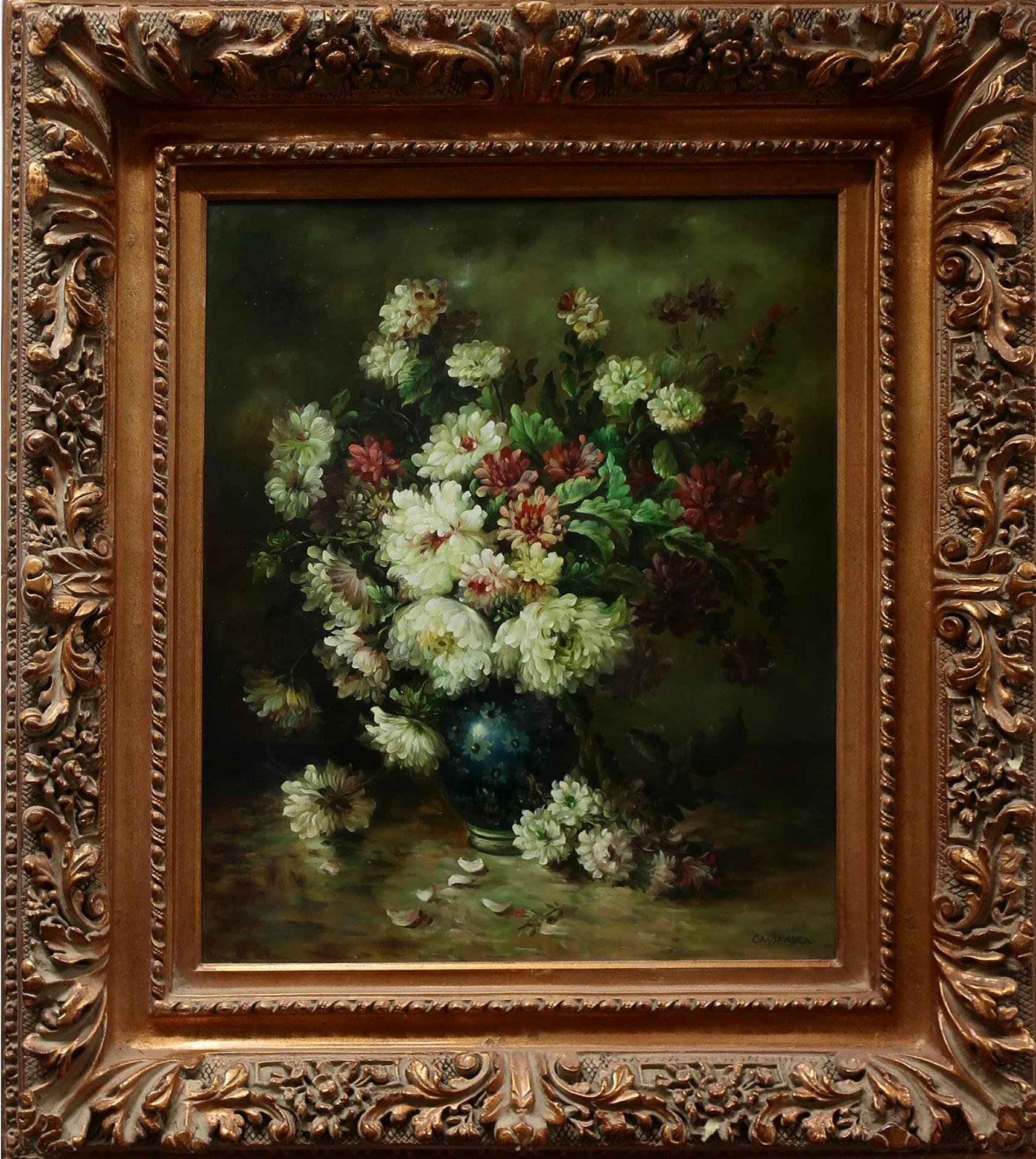 Cassandra - Flowers In A Blue Vase