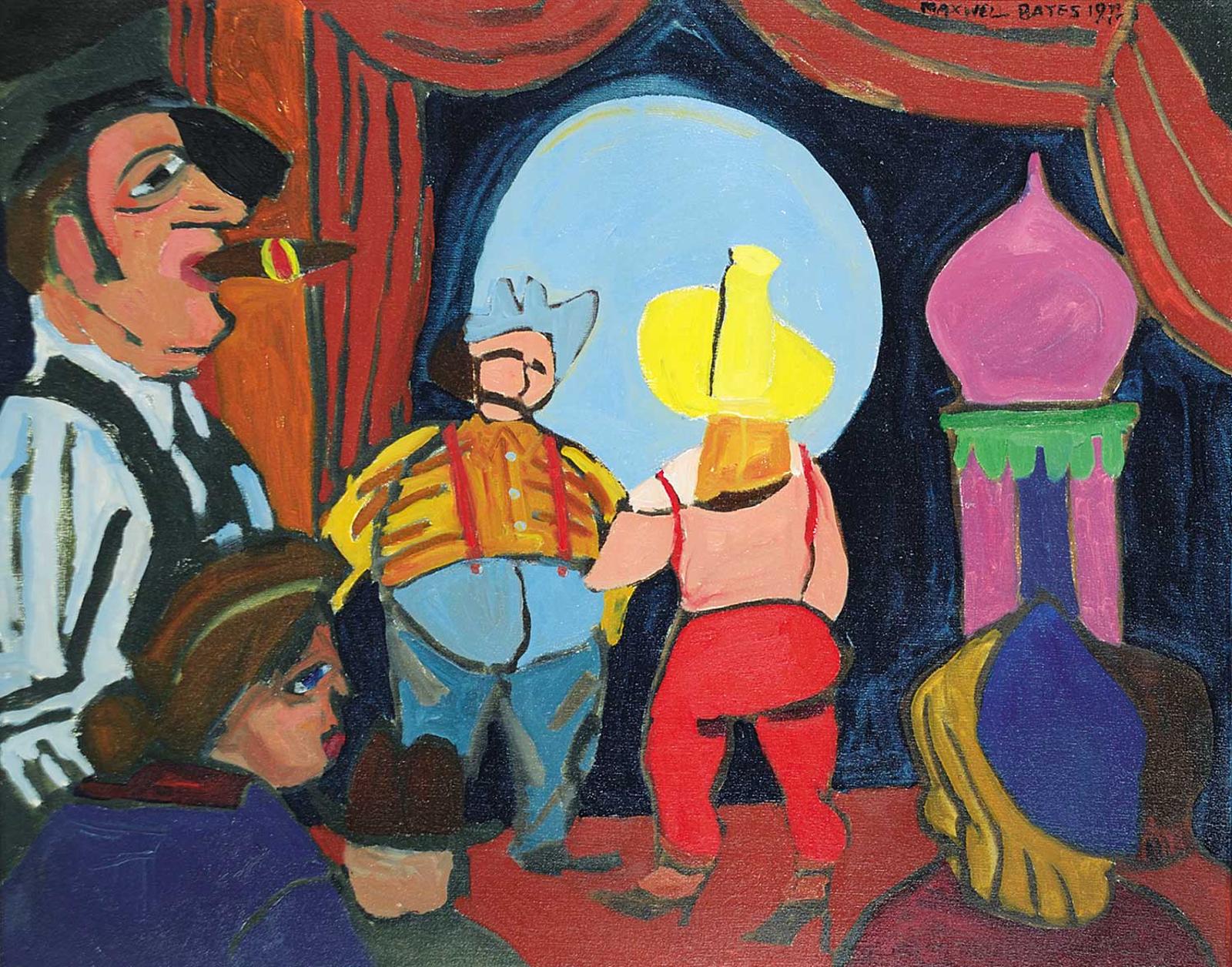 Maxwell Bennett Bates (1906-1980) - Side Show, 1972