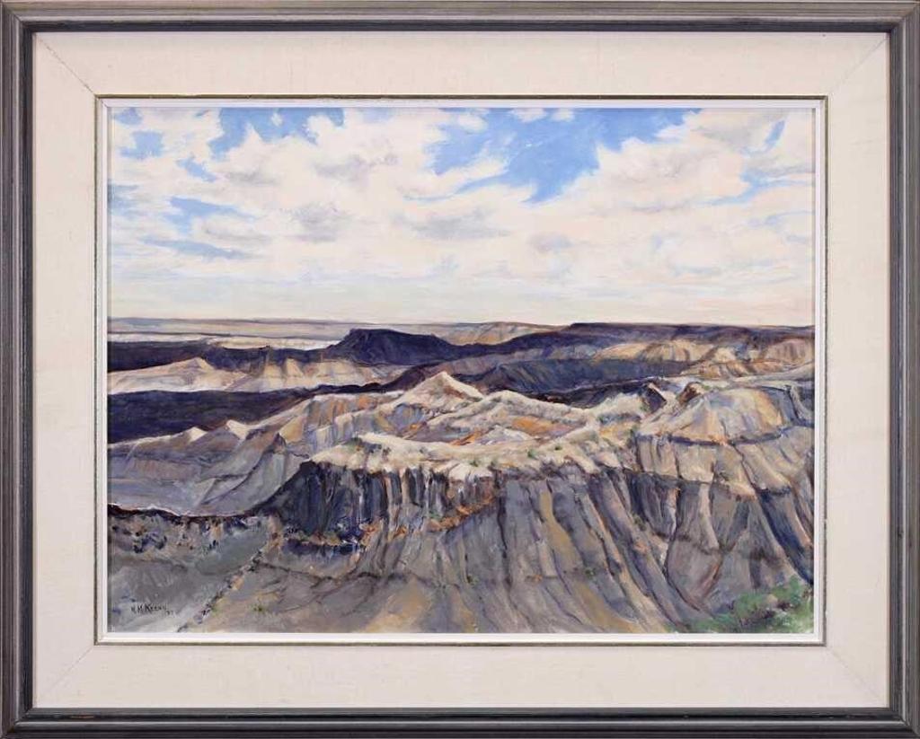 N. M. Nettie Keehn (1921-2015) - Intermittent Sunlight (Badlands #137); 1997