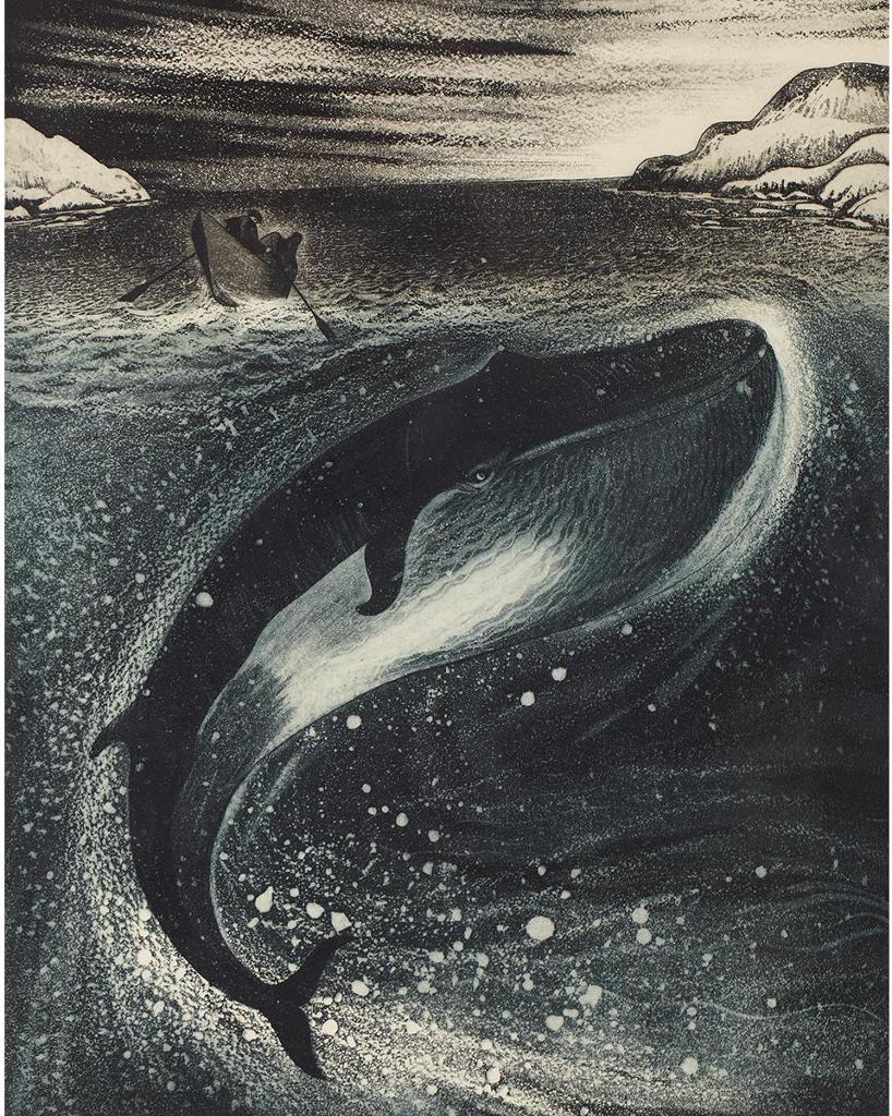 David Lloyd Blackwood (1941-2022) - Young Whale In Greenspond Tickle