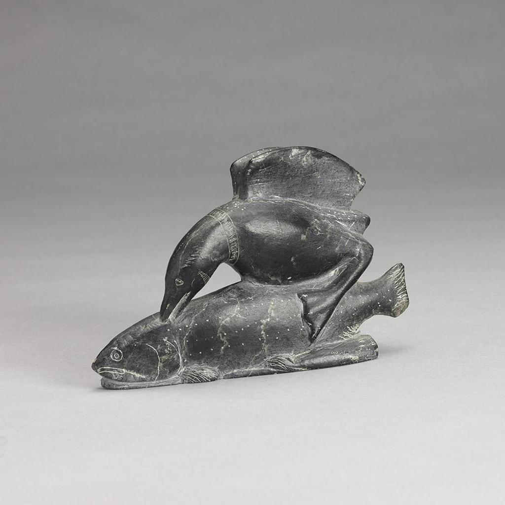 Davidialuk Alasua Amittu (1910-1976) - Bird And Fish