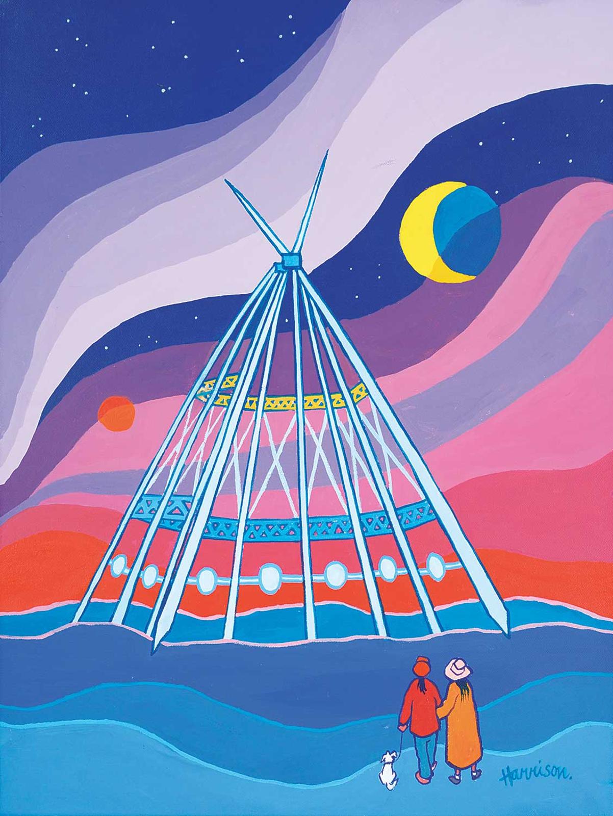 Ted Harrison (1926-2015) - Saamis Tepee