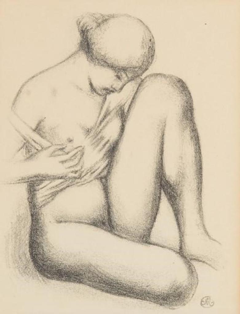 Aristide Joseph Bonaventure Maillol (1861-1944) - Seated Nude from ''Dialogue des courtisanes'' (1948)