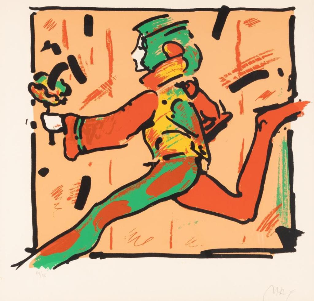 Peter Max (1937) - Runner on Brown