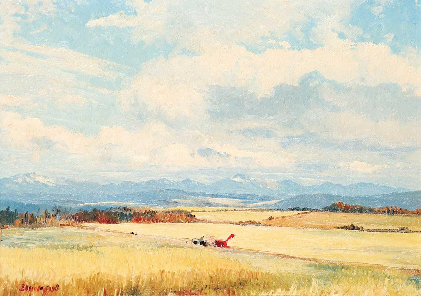 Duncan Mackinnon Crockford (1922-1991) - Scene in Calling Valley Near Priddis Alta.