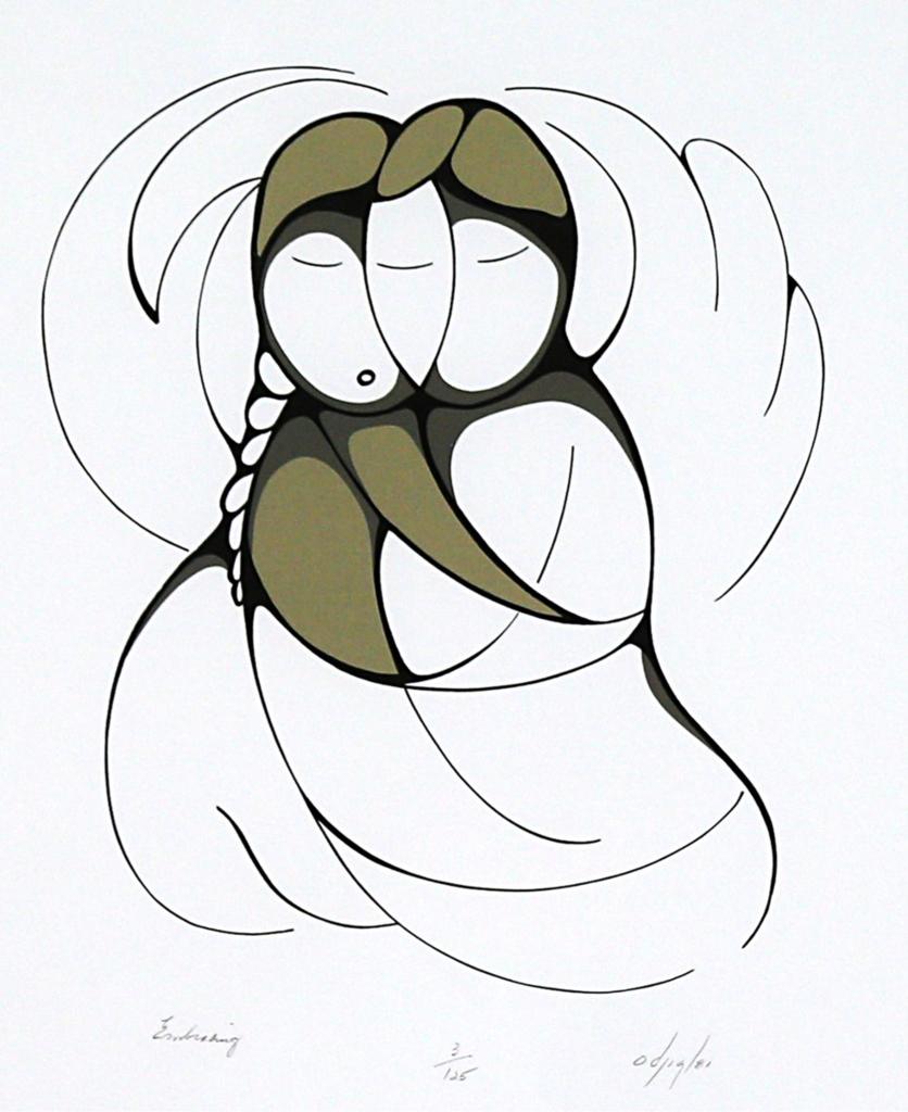 Daphne Odjig (1919-2016) - Embracing; 1981