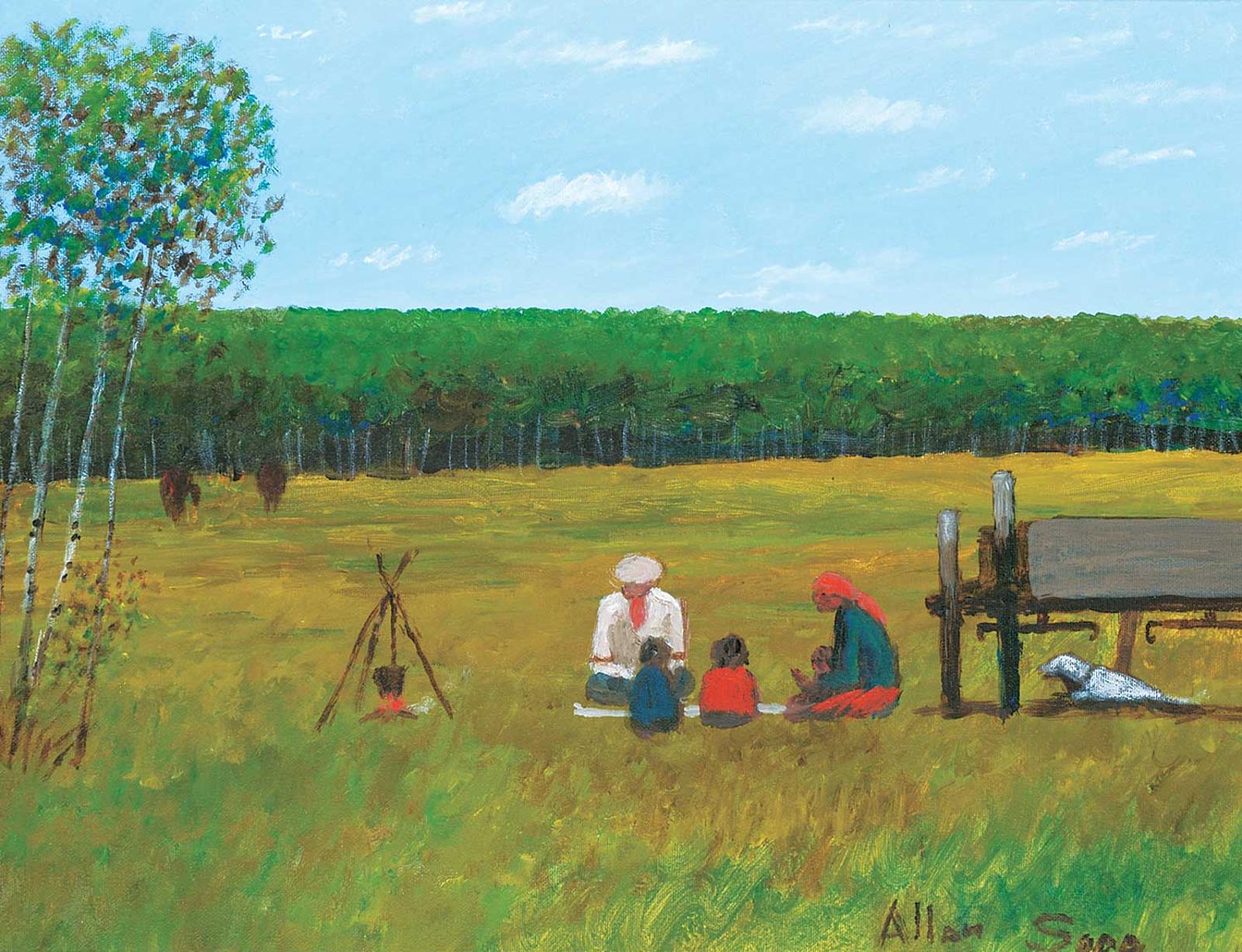 Allen Fredrick Sapp (1929-2015) - Me and My Family Having a Lunch