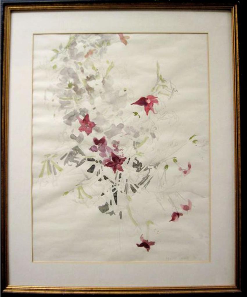 Molly Joan Lamb Bobak (1922-2014) - Purple Flowers