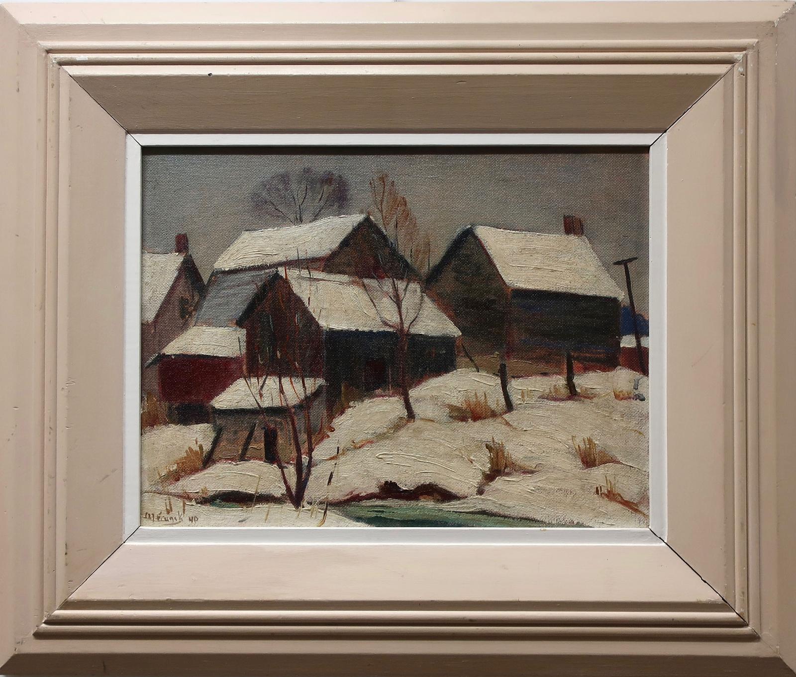 Albert Jacques Franck (1899-1973) - Untitled (Snow Covered Rooftops)