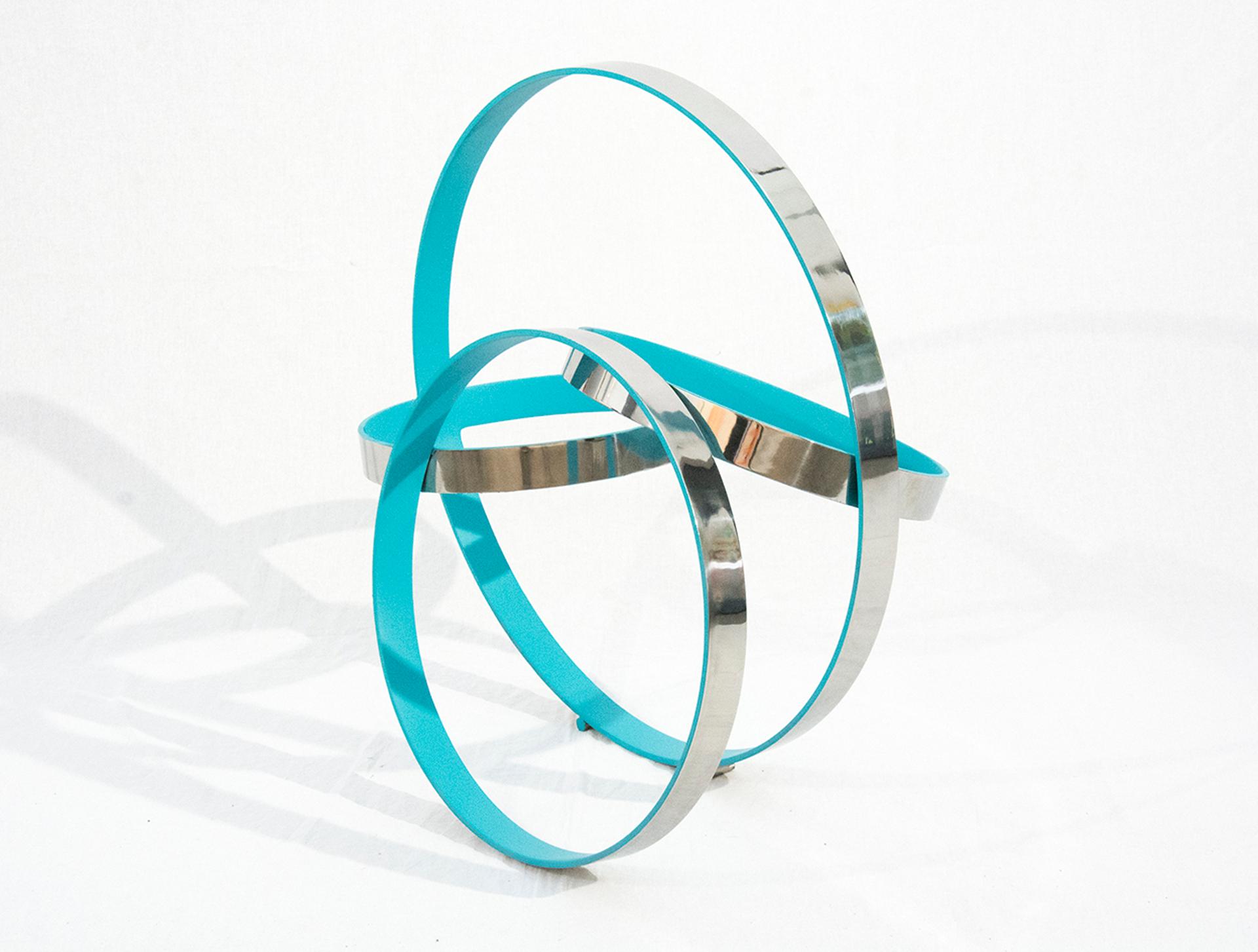 Philippe Pallafray - Four Ring Temps Zero Blue, 2019