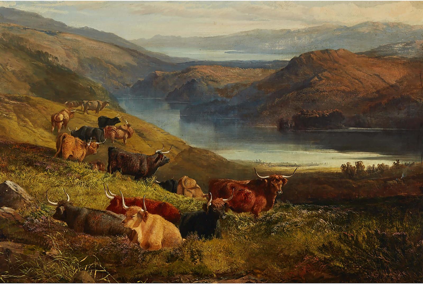 Jas. D. Adam - Cattle By The River