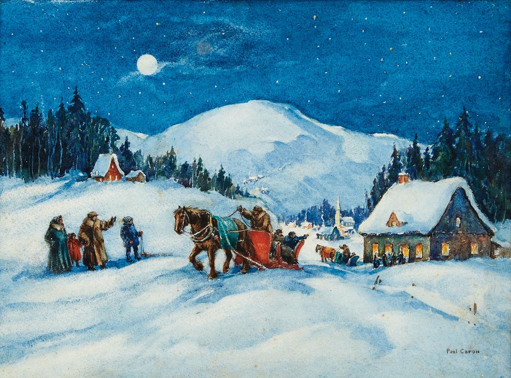 Paul Archibald Octave Caron (1874-1941) - Christmas Eve