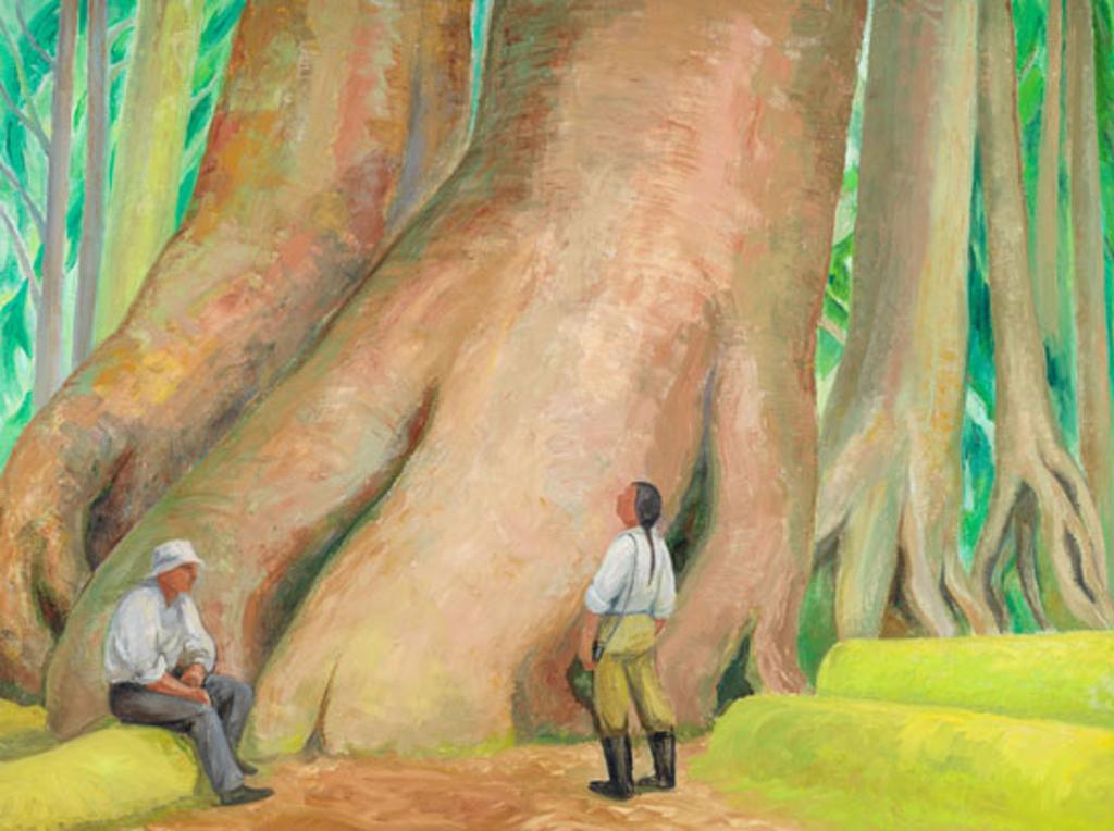 Doris Jean McCarthy (1910-2010) - Cumshewa Woods With Naturalists