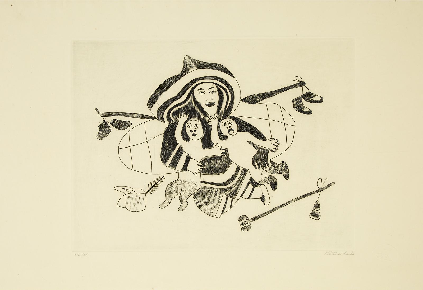 Pitseolak Ashoona (1904-1983) - Untitled