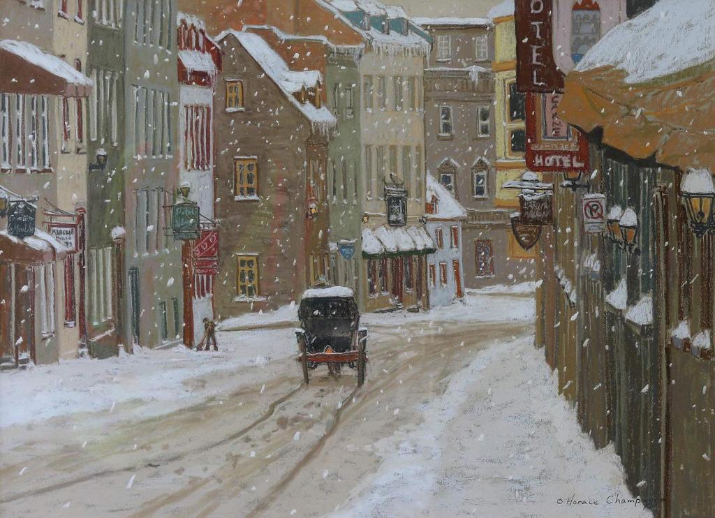 Horace Champagne (1937) - Rue St. Louis A Noel; 1986