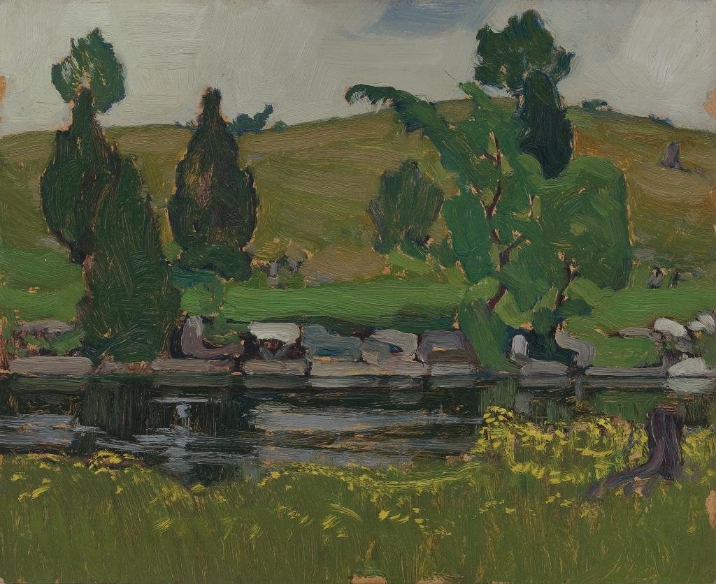 James Edward Hervey (J.E.H.) MacDonald (1873-1932) - Gull River