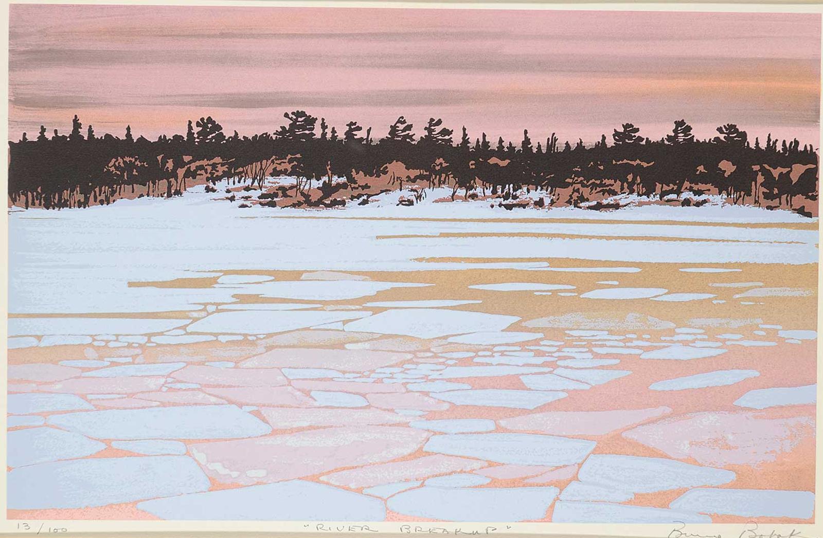 Bruno Joseph Bobak (1923-2012) - River Breakup  #13/200