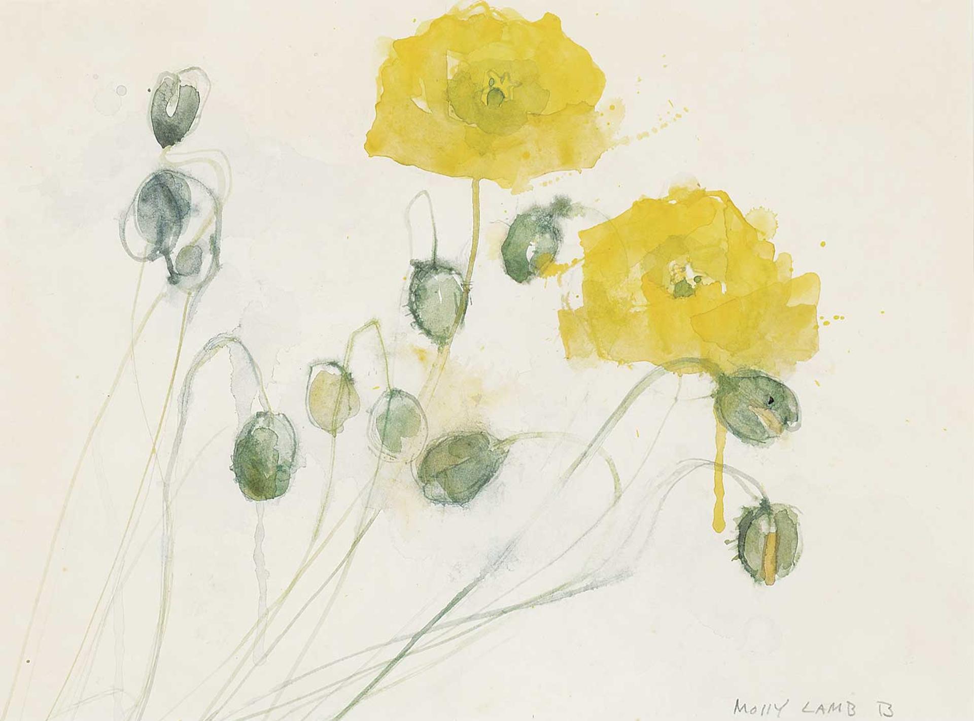 Molly Joan Lamb Bobak (1922-2014) - Poppies