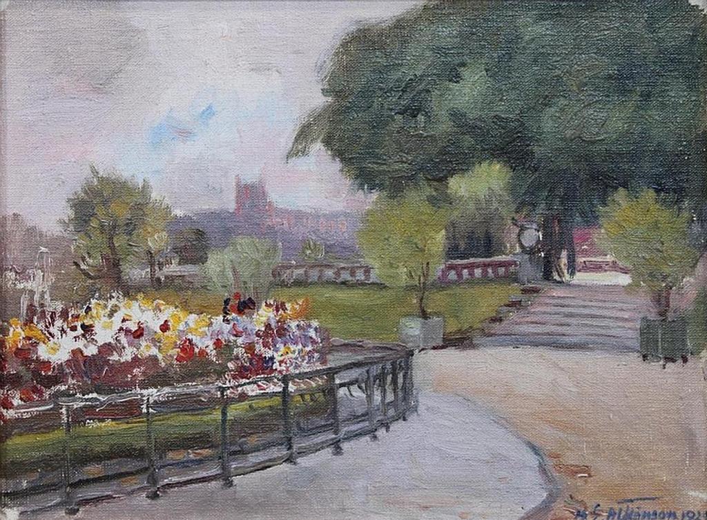 William Edwin Atkinson (1862-1926) - WALKWAY LUXEMBOURG GARDENS. PARIS
